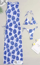 Load image into Gallery viewer, 3 Piece Leaf Print Bikini