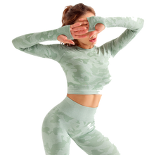 Load image into Gallery viewer, Yoga Outfit Seamless Sets
