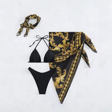 Load image into Gallery viewer, 4 piece Custom Print Bikini Swimwear Sexy Swimwear
